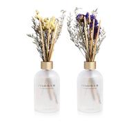 YISOWUH Reed Diffuser - Lavender&Olive 6.76oz（200ml） 2 Packs Flower Essential Oil Reed Diffuser Set with 16 Sticks - Long Lasting Fragrance for Home Bedroom Bathroom Room Shelf Decor