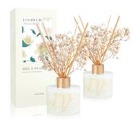 YISOWUH Reed Diffuser Set, 5.28oz (150ml) Fruit Scent Diffuser 2 Packs with 16 Sticks Long Lasting Fragrance for Home, Bathroom, Room Decor