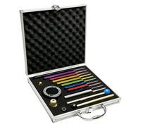 Yisowy Solfeggio Tuning Forks Set - 10 Colorful Aluminum Alloy Forks with Activator, 2 Rubber Mallets, Cleaning Cloth & Box. Perfect for Yoga, Meditation, Sound Therapy, Stress Relief & Chakra Healing