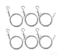 YISRHMCS 6 PCS Adjustable Picture Hanging Wire with Loop and Hook 78.7×0.059 mm Wire Rings and Hooks for MIR, Lights, billboards, Baskets and flowerpots,Hold Up to 44 lb