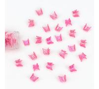 YISSION 60 Pcs Mini Hot Pink Butterfly Hair Clips Cute Small Butterfly Hair Claw Clips with Box Package 90s Y2K Hair Accessories for Girls Women