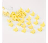 YISSION 60 Pcs Mini Matte Yellow Butterfly Hair Clips Cute Small Butterfly Hair Claw Clips with Box Package 90s Y2K Yellow Hair Accessories for Girls Women