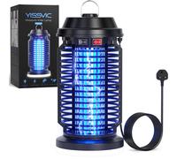 YISSVIC Fly Zapper Killer Bug Zapper Electric Mosquito Killer Lamp 4200V, UV Light, IPX4 Waterproof for Indoor and Outdoor Use