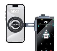 Yisuke Phone Holder for Tesla Model 3 and Y Accessories Car Mount Magnetic Phone Mount Strongest Magnet Power Compatible with iPhone 17 16 15 14 13 Plus Pro Max Series
