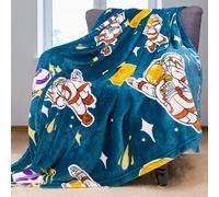 YISUMEI Astronaut Blanket Throw, Planet Universe Blanket for Kids, Soft Cozy Flannel Space Lover Gift Throw Blanket for Sofa Couch Bed Decor（150 x 200 cm）