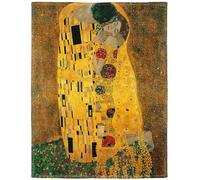YISUMEI Gustav Klimt The Kiss Cuddly Blankets, Soft Flannel Fleece Blanket, Bed Throw (150 x 200 cm)