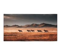 YISUMEI Inner Five Horses Beach Towel Large 180x90cm, Quick Dry Microfiber Towels with Carry Bag, Sand Free Lightweight Travel Towel for Beach, Gym, Pool
