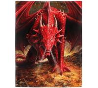 YISUMEI - Soft Fleece Blanket - Creative Red Fire Dragon,150 x 200 cm Throw Suitable for Bed or Sofa