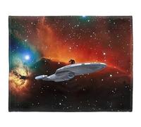 YISUMEI Star Voyager Trek Blanket Horse Head Cuddly Blankets Soft Flannel Fleece Blanket Bed Throw (150 x 200 cm)