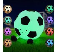 YISUN Football Night Light, Colorful Rechargeable Silicone Lamp for Kids