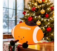 YISUN Rugby Night Light Kids, Squishy Silicone Cute Lamp, Rechargeable Dimmable Portable Touch Lamps Bedside with Timer, Nightlights for Children's Room Bedroom Table Decoratio