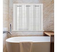 YISURE Hookless Short PEVA Shower Curtain Liner, 40x36 Inch, Clear