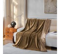 YISURE Waterproof Blanket for Couch Bed, 60x40 Inch, Brown/Tan | Reversible Leakproof Protector Cover, Shields Couch & Furniture From Pee & Liquid Spills, Portable Small Size