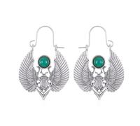 YISXVD Moth Butterfly Hoop Earrings Moth Gothic Witch Earrings Christmas Jewelry for Women, Metal, No Gemstone