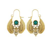 YISXVD Moth Butterfly Hoop Earrings Moth Gothic Witch Earrings Christmas Jewelry for Women, Metal, No Gemstone