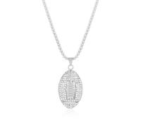 YISXVD Rugby Pendant Necklace for Men Women Punk Rock Clubs Disco Diamond Rugby Chain Sports Necklaces Fans Jewelry, L, Alloy Steel, No Gemstone