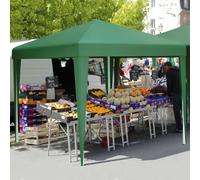 YITAHOME 3x3Meter Instant Heavy Duty Pop Up Gazebo, Folding Garden Camping Party Tent Canopy Marquee with Roller Bag, Stakes and Ropes for Patio