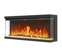 YITAHOME 40"/102cm Electric Fire, Wall Mounted/Recessed/Freestanding Electric Fireplace with App & Remote Control, Timer, 12 LED Color Flame Effect, 5 Heat Settings, Media Wall Compatible