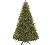 YITAHOME 6ft Artificial Christmas Tree with 250 LED, Christmas Pine Tree with 880 Tips, Foldable Metal Frame & Stand, Easy Assembly Pops Up Christmas Tree for Home Party, 182 x 110cm