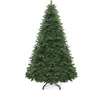 YITAHOME 7.5ft Artificial Christmas Tree, Realistic Christmas Pine Tree with 1346 Tips, Foldable Metal Stand & Metal Frame, Easy Assembly Pops Up Christmas Tree for Home Party, 229 x Φ135cm