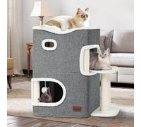 YITAHOME Cat Beds for Indoor Cats, Cat House with Cat Scratching Post & Ball & Platform