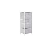 YITAHOME Chest of Drawers, Non-Woven Fabric 5-Drawer Storage Organizer Unit for Bedroom Living Room Closet, Sturdy Steel Frame, Easy Pull Fabric