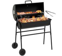 YITAHOME M Charcoal Smoker BBQ, Portable Barbecue Grill with Height Adjustable Charcoal Tray & Temperature Gauge for Party, Camping, Patio, Garden, Comes with Kitchen Tong