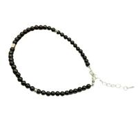 YITANA Shungite Stones Shungite Protection Stone Anklet for Women Crystal Shungite Beads (Anklet C)
