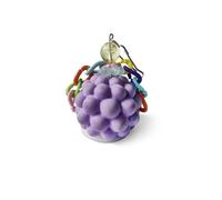 Yitaocity Bird Chewing Toys Bird Beak Grinding Stone Calcium Parakeet Treats for Budgies Cockatiels Conures Quaker Senegal Parrot (Purple)