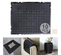 YITESHI 10 Packs Scat Mat for Cats, 13X16 inches Pet Deterrent Spikes, Indoor Outdoor Humane Cat Repellent Fence (Black)