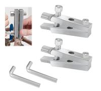 Yitexin 2 Set Broken Pipe Extractor Tool, 1/2" & 3/4" Faucet Stripped Screw Extractor, Easy Out Bolt Broken Key Thread Removal Tool for Men Gift Water PVC Pipe (Silver)