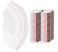 Yitexin 200 Pcs Chocolate Bar Wrappers 2.7" x 6.6", Self Sealing Candy Bar Wrappers with 210 Thank You Stickers, Clear Plastic Cellophane Treat Bags Packing for Party Favor Cookies Snack (Clear)