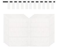 Yitexin 360Pcs Cable Labels, Write on Cord Labels for Computer Wire Management, Self Adhesive White Cable Tags, Waterproof Wire Labels Printable A4 for Laser Printer, 12 Sheet (White)