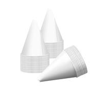 Yitexin 50 Pack Paper Funnels for Motor Oil Cone, Disposable Oil Funnel for Oil Change Long, Car Funnels for Automotive Use Engine Oil Water Gas Coolant (White)