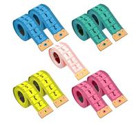 Yitexin 9 Pack Soft Cloth Fabric Tape Measure, 59 Inch/150 cm Double Scale Body Measuring Tape, Tailor Sewing Flexible Ruler for Weight Loss Nursing Craft (5 Colors)