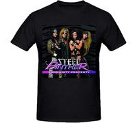 YITIANYUAN Steel Panther Community Property T Shirts for Men Crew Neck Size XL