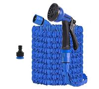 Yiting Expandable Garden Hose 25ft/50ft/100ft/125ft, Hose 5m/15m, Magic Garden Hose Pipe with 8 Function Spray Nozzle and 3/4"&1/2" Fittings, Anti-Leakage Latex Core Flexible Expanding Water Hose