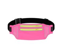 YITORMAN Ultra-Slim Waterproof Running Waist Pack with Dual Zipper Pouch Waist for Workout Jogging,Travel Money Belt Running Gear Accessories (Rose) (Rose)