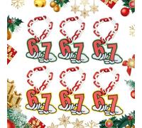 YIttings 67 Elf Chain, 3D Printed Holiday “67”, 67 Elf Accessories, 67 Elves on The Shelf, Red & White Chains 67 Spirit Chain (Green*3+Yellow*3)