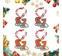 YIttings 67 Elf Chain, 3D Printed Holiday “67”, 67 Elf Accessories, 67 Elves on The Shelf, Red & White Chains 67 Spirit Chain (Green*2+Yellow*2)