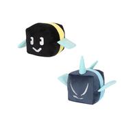 YIttings Bee Plush Toy Swarm Cute Stuffed Simulator Figure Doll Anime Game Cartoon Bee Swarm merch Collectable Simulator Plushies Toy Throw Pillows for Fans (B+C)