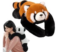 YIttings Weighted Panda Stuffed Animal, The Weighted Animals for Adult, Soft Plush Huggable Pillow for Stress & Comfort (Raccoon-45cm)