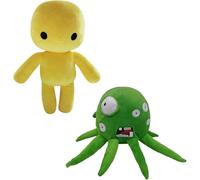 YIttings Wobbly Life Plush, Game Character Yellow Man and Octopus Stuffed Figure Throw Pillows for Home Decor for Game Fans (2pcs)