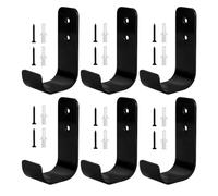 YITYDaMai Heavy Duty Garage Hooks, 6 Pcs Wall Mounted J Hooks Storage | Utility Pegboard Tools Hanger for Gym Truck Work Home, Heavy Duty Wall Hooks for Hanging