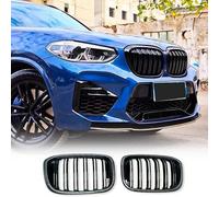 YIUBCZOQI G01 Front Kidney Grille for 2018-2021 BMW X3 G01 2019-2021 X4 G02 Double Bridge Sport Gloss Black