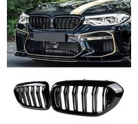 YIUBCZOQI G30 Grille, Front Kidney Grill Compatible for BMW 5 Series G30 G31 2017-2020 Double Slats Gloss Black Grills