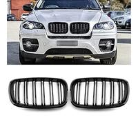 YIUBCZOQI Radiator Grille for X5 E70 X6 E71 2006-2013 Kidney Double Bridge Sport Gloss Black