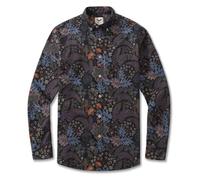 YIUME 100 Cotton Hawaiian Shirts for Men Whispers in The Dark Button-Down Casual Long Sleeve Tropical Beach Wear Aloha Shirt 4XL