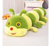 YIUNL Cute Caterpillar Plush Toy Lifelike Caterpillar Sleeping Pillow Comfort Cushion Room Decoration For Kids Gifts Green 100cm