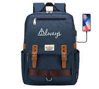 YIUNL Harry Magic Kids Book Bag for Elementary School, Lightweight Lunch Backpack, 7~15 Grade Student Pack Large NavyBlue